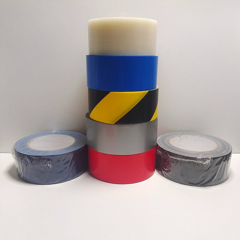 Floor-Demarcation-Marking-Yellow-Black-PE-Cloth-Warning-Tape-Colorful-Duct-Tape 3